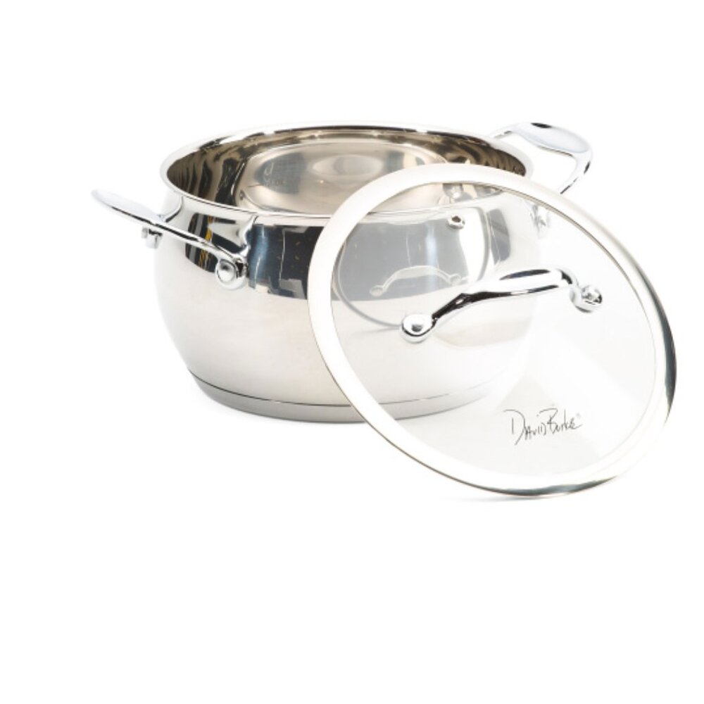 3qt Stainless Steel Splendor Casserole Dish With Lid ( new with box and tag)